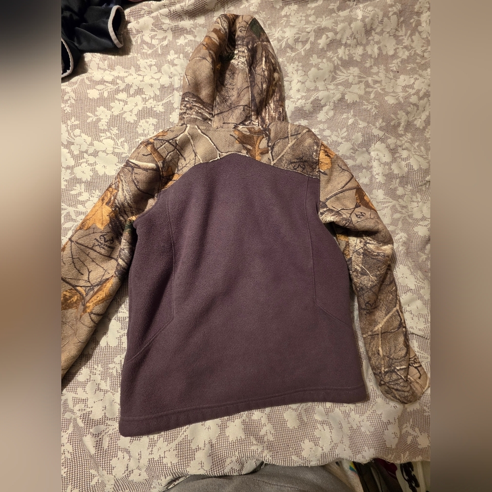 Under Armour Kids' Camo Hoodies - Brown and Orange - Picture 5 of 7